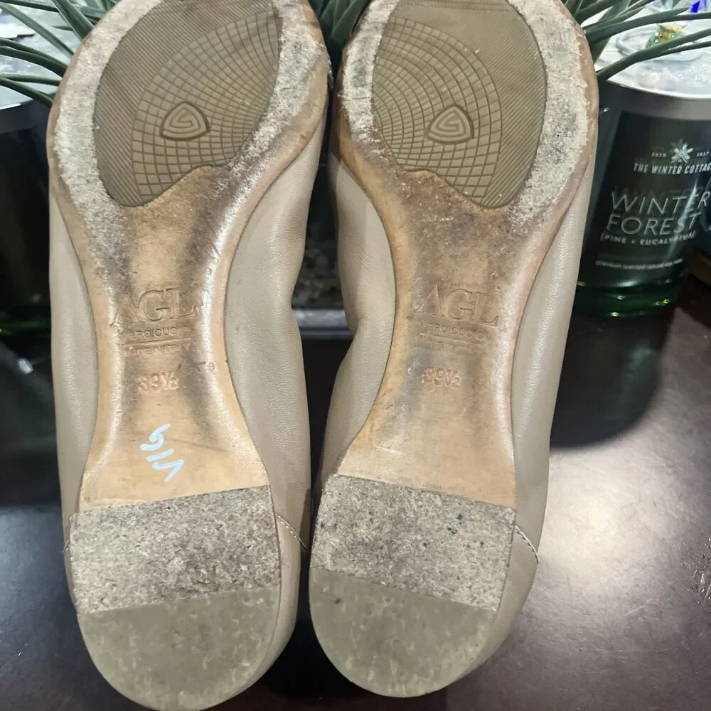 AGL Attilio Giusti Leombruni Leather Ballet Flats  EU 39.5